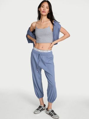 Angel Essentials Froté zkrácené jogger tepláky Off-Duty