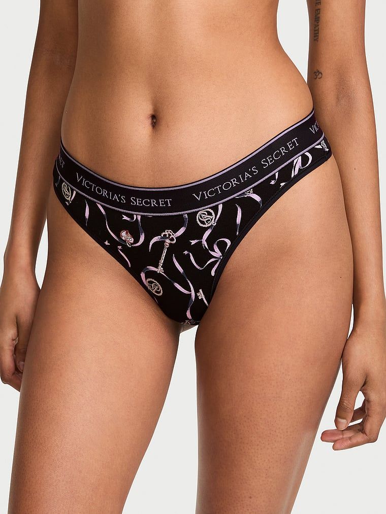 Cotton Bavlněné tanga s logem