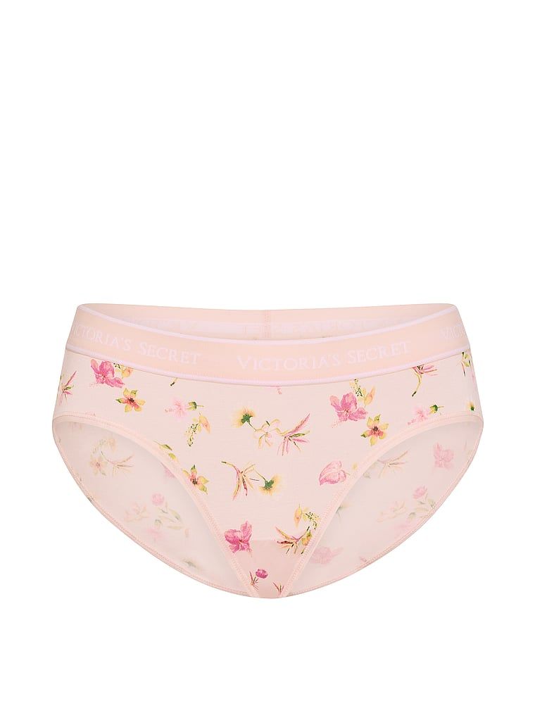 Bavlněné kalhotky s logem Hiphugger v pase. Produkt má květinovou barvu a pochází z kolekce Cotton.