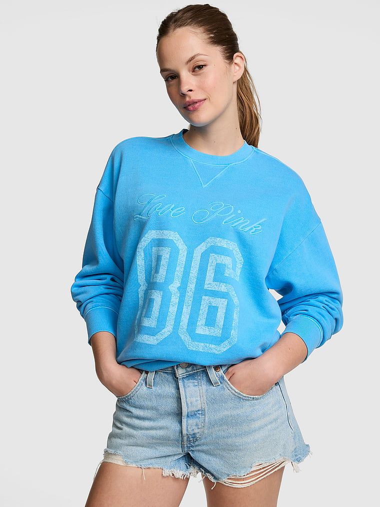 Oversized mikina Campus Fleece s kulatým výstřihem