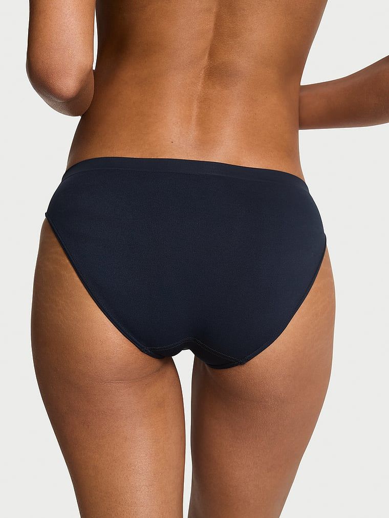 Bezešvové bikinové kalhotky. Produkt je modré barvy a pochází z kolekce Seamless.