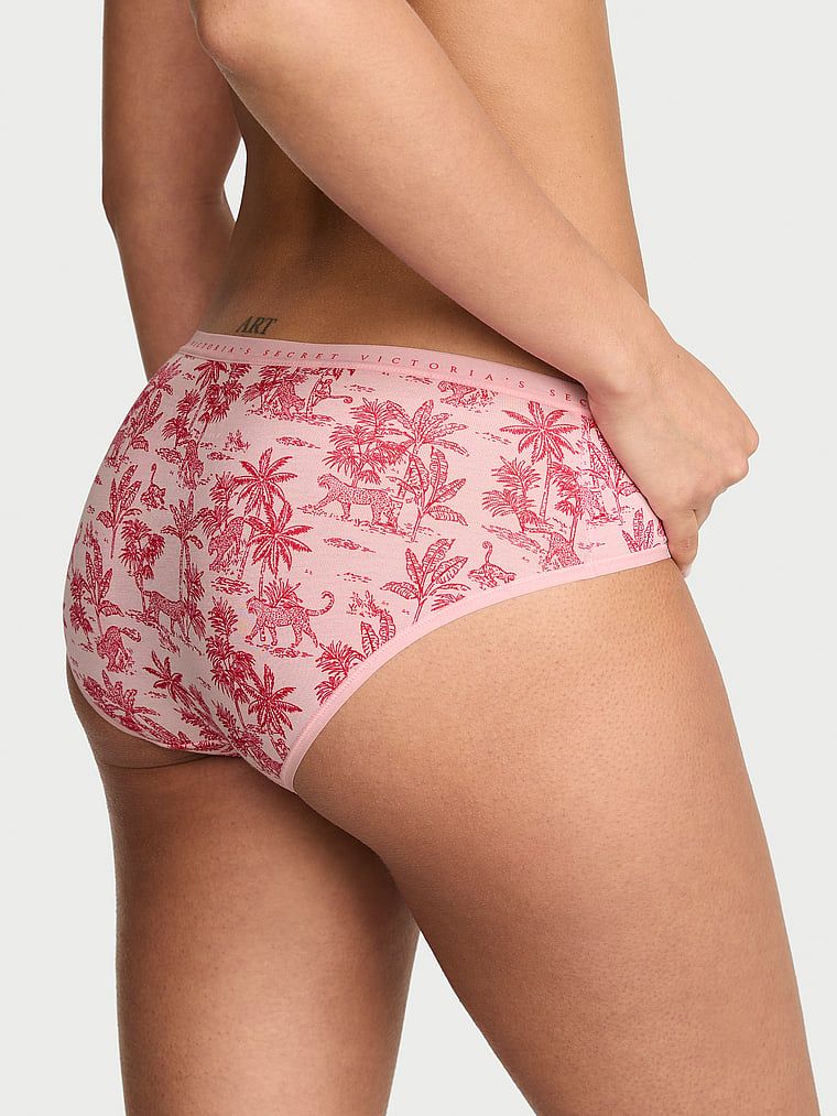 Bavlněné kalhotky hiphugger. Produkt je vzorovaný a pochází z kolekce Victoria's Secret.