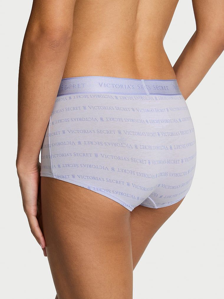 Bavlněné kraťasy s logem v pase Boyshort. Produkt je vzorovaný a pochází z kolekce Cotton.