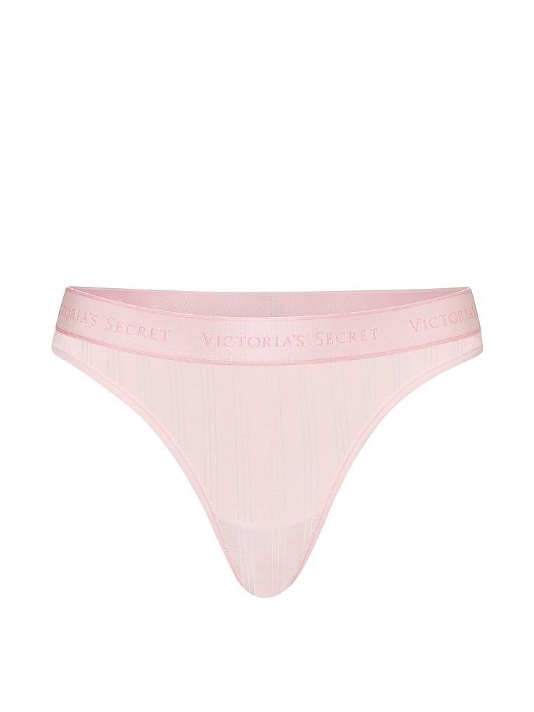 Tanga vyrobená z modálního stylu SoSoft Ultra-Fine Logo. Produkt je růžové barvy a pochází z kolekce Cotton.