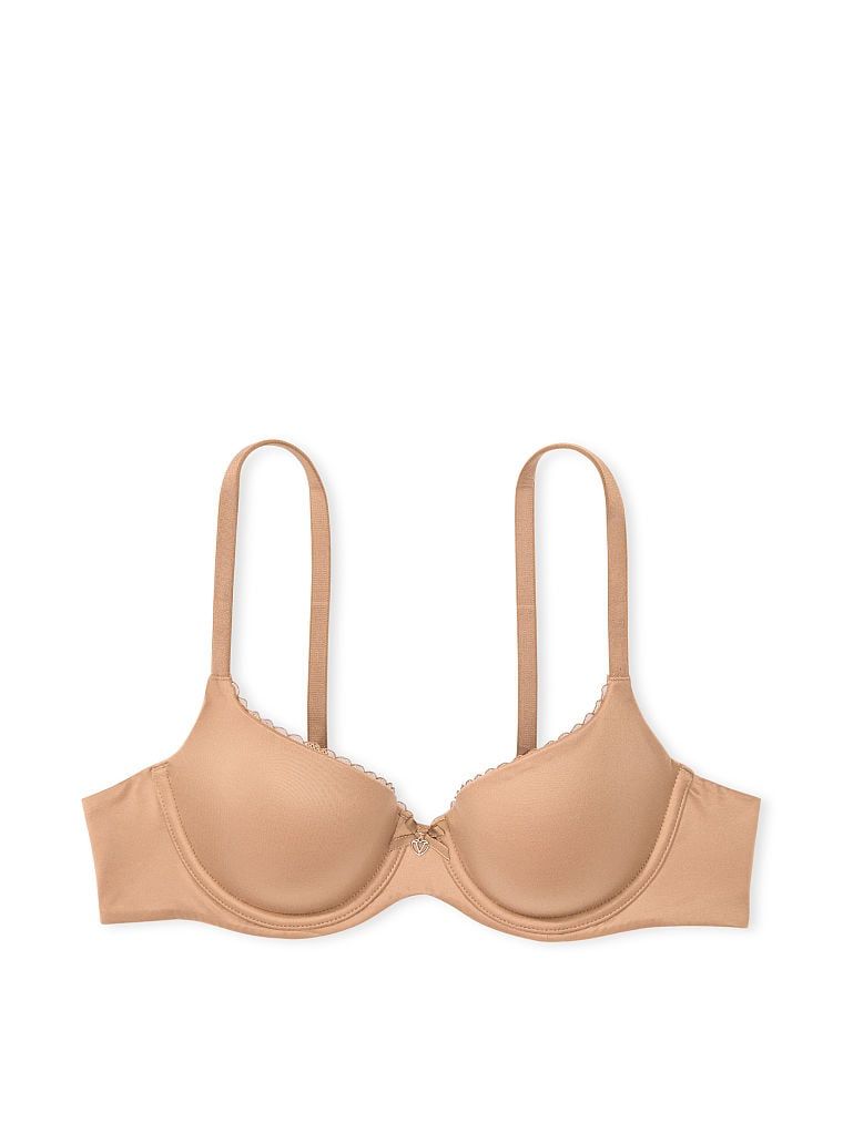 Hladká lehce podšitá Demi mírně vyztužená podprsenka. Produkt je béžový a pochází z kolekce Body by Victoria.