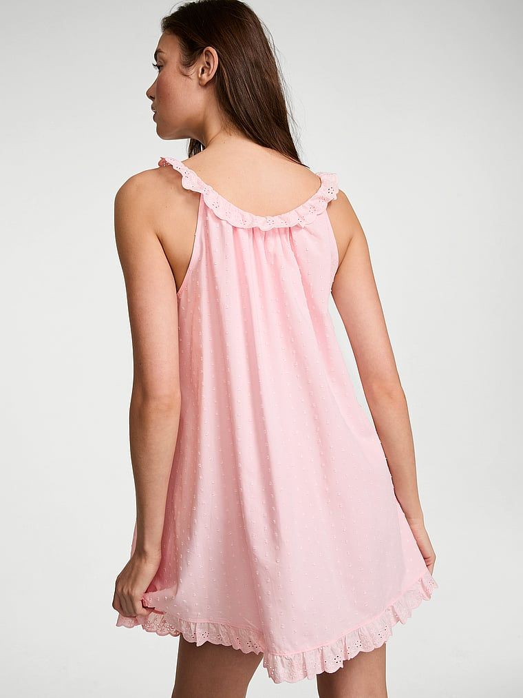 Vintage bavlněné noční košile Dream. Produkt je růžové barvy a pochází z kolekce Victoria's Secret.