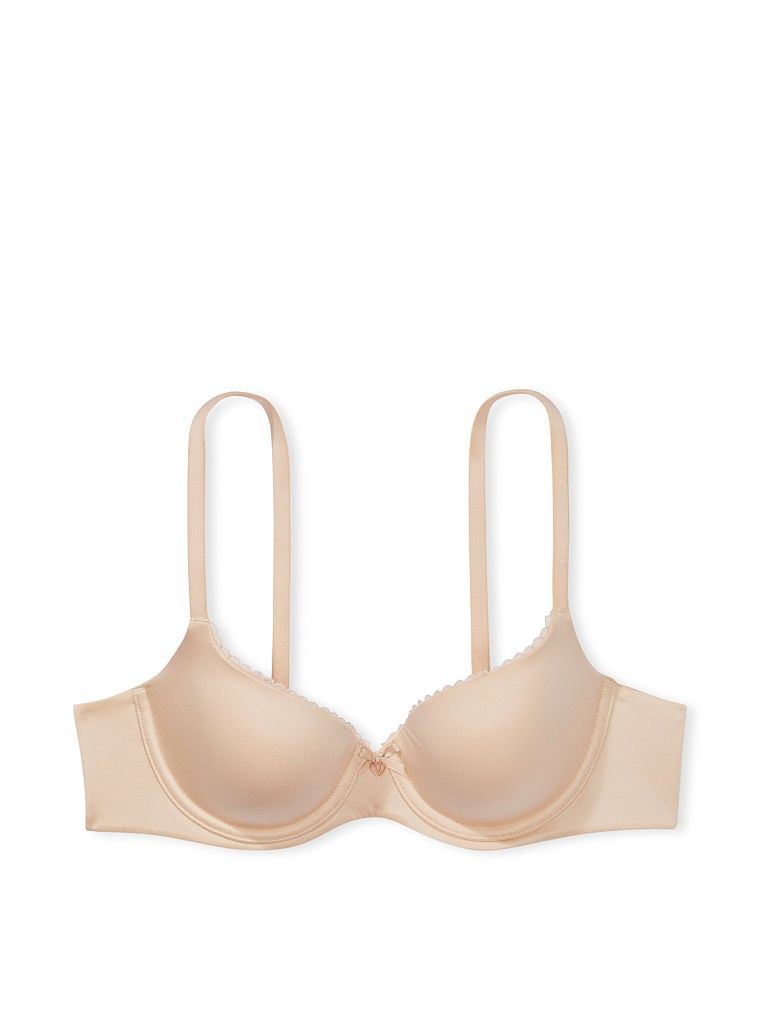 Hladká lehce podšitá Demi mírně vyztužená podprsenka. Produkt je béžový a pochází z kolekce Body by Victoria.