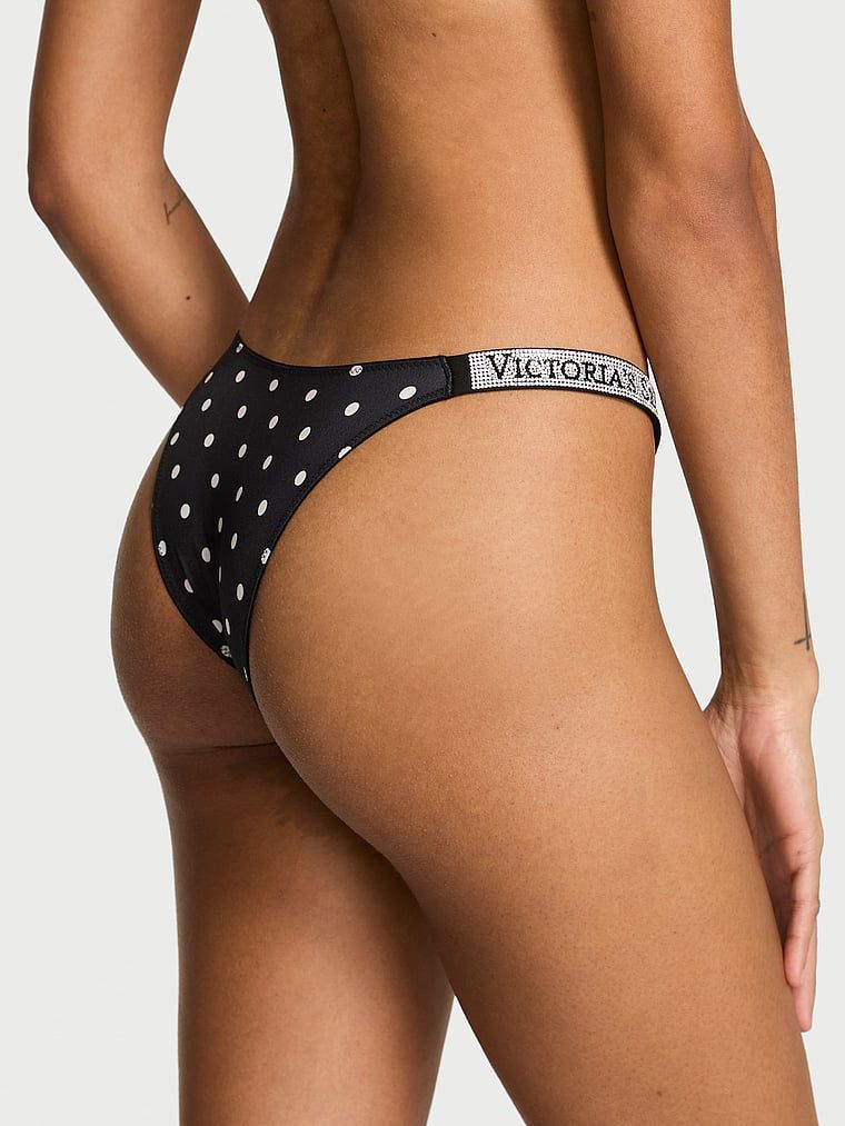Brazilské kalhotky s brazilskými proužky Shine Strap. Produkt je vzorovaný a pochází z kolekce Very Sexy.