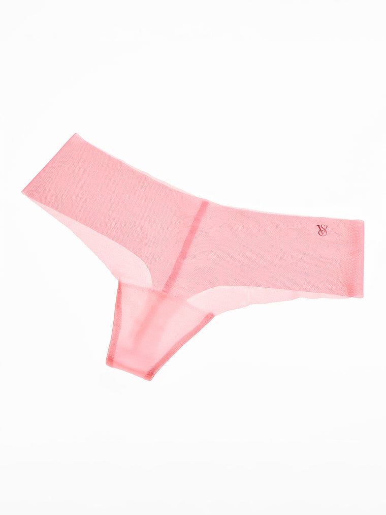 Tanga z pletiva bez ukázek. Produkt je růžové barvy a pochází z kolekce No-Show.