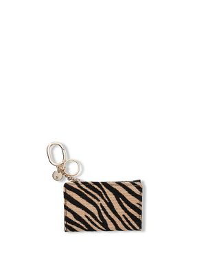 Black Zebra Straw Klíčenka s pouzdrem na karty