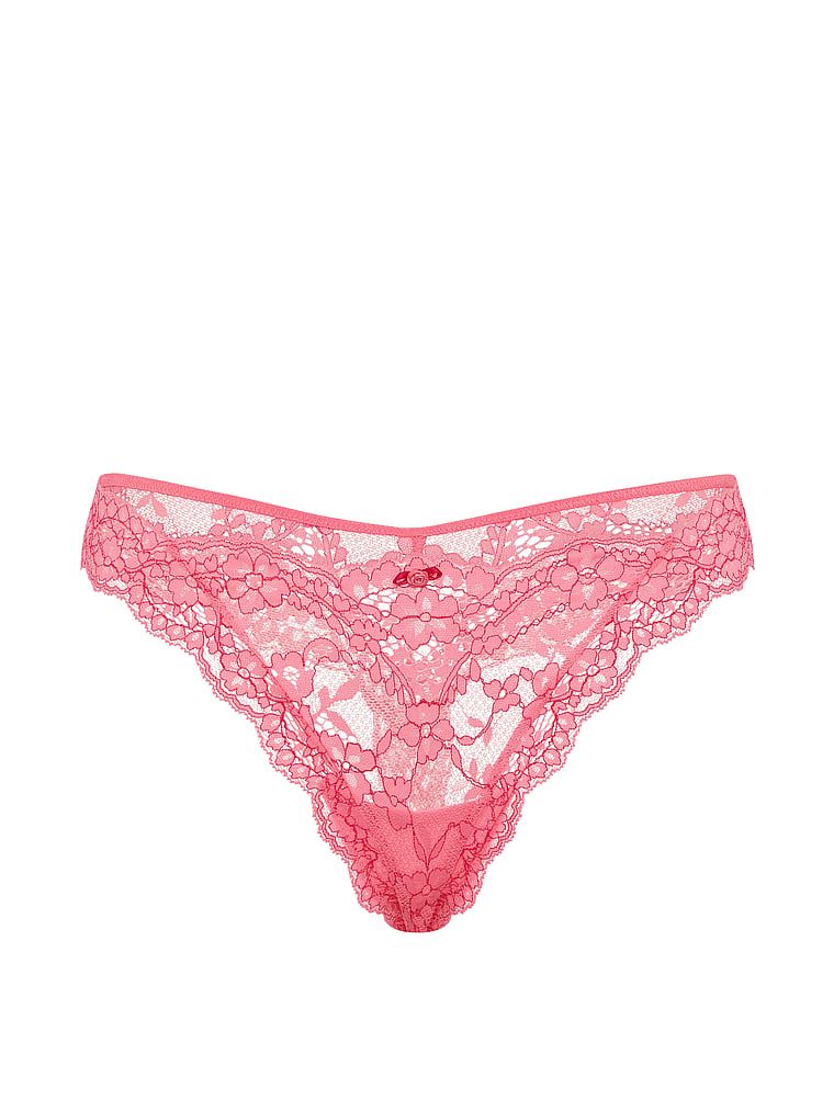 Krajkové krajkové tanga. Produkt má vícebarevnou barvu a pochází z kolekce Dream Angels.