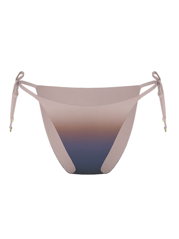 Spodní díl plavek se zavazováním na bocích Archives Sunset Ombre Cheeky. Produkt je vzorovaný a pochází z kolekce Victoria's Secret Swim.