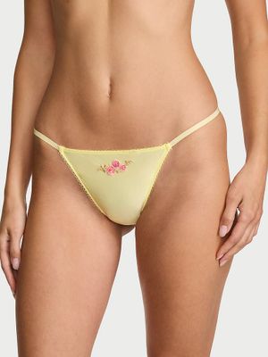 Dream Angels Saténové V-string kalhotky s motivem Sweet Melody