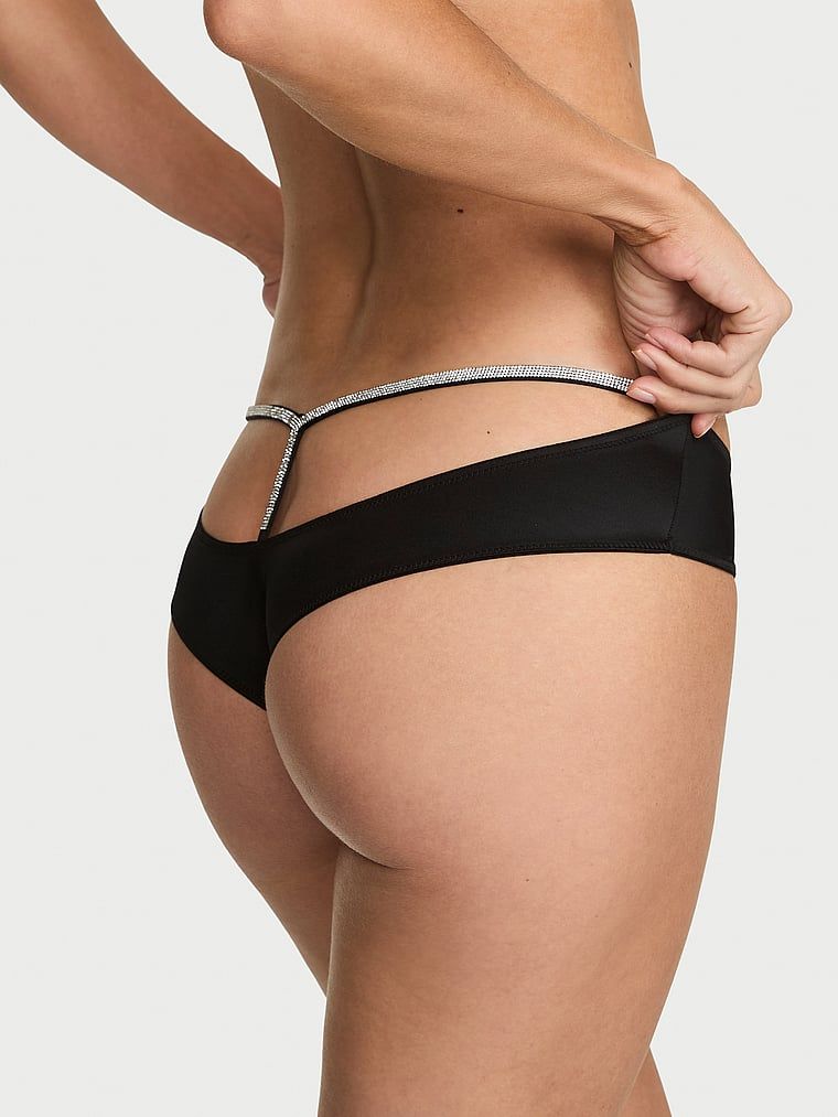 Very Sexy Brazilské kalhotky vzadu do V s třpytivým nápisem
