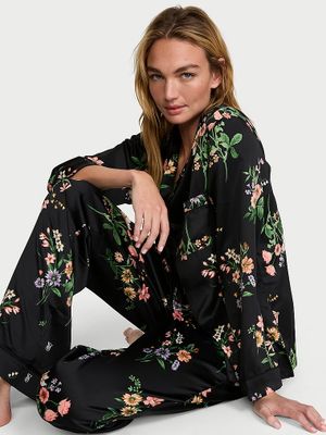 Victoria's Secret Saténové dlouhé pyžamo