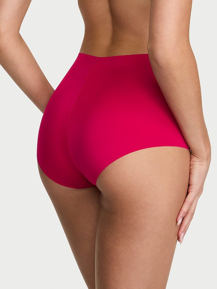 Bezešvé kalhotky s vysokým pasem Ne-ukazují. Produkt je růžové barvy a pochází z kolekce No-Show.