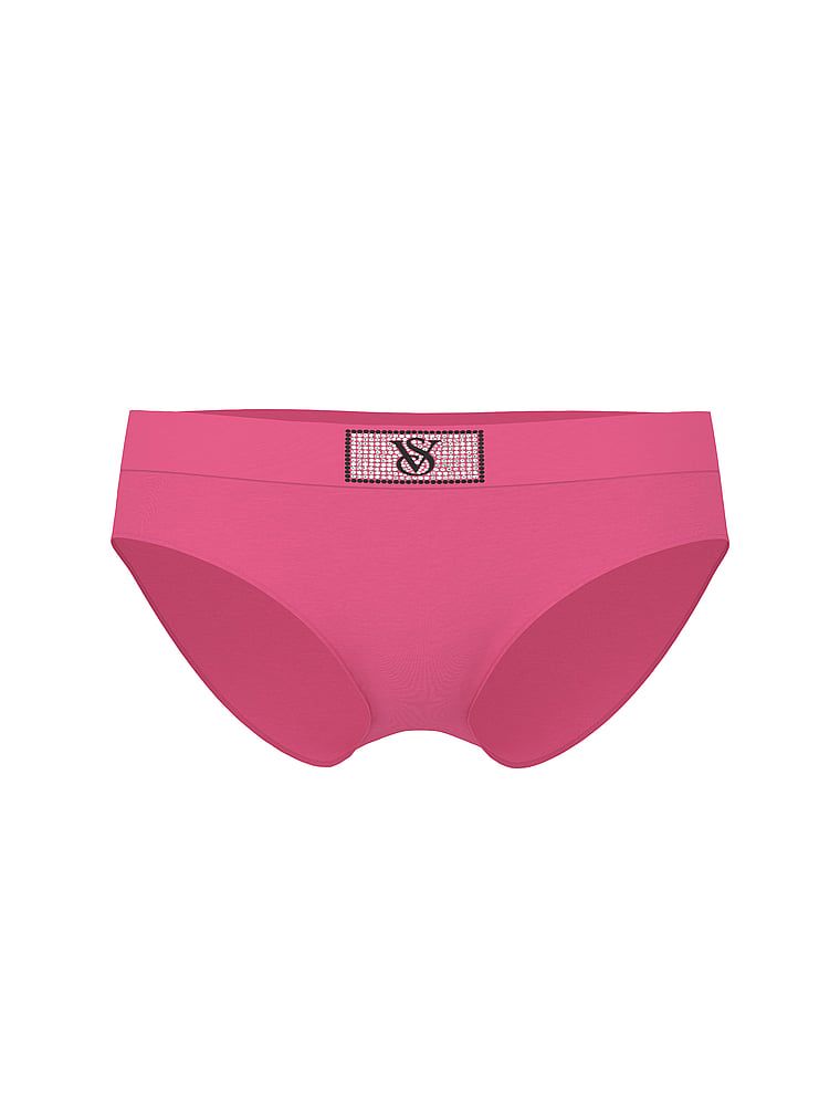 Bavlněné kalhotky s logem Shine Patch Hiphugger. Produkt má růžovou barvu a pochází z kolekce Cotton.