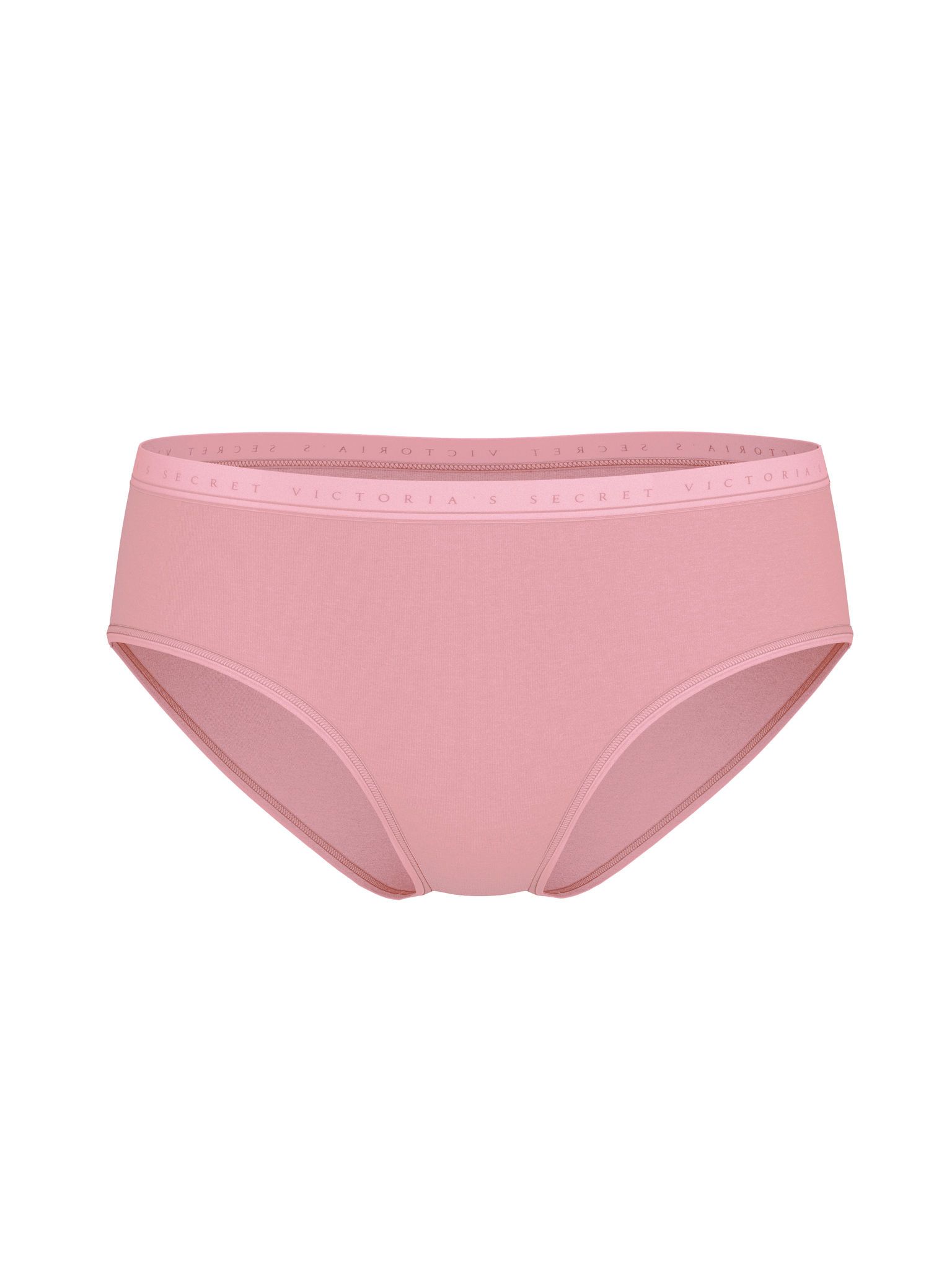 Bavlněné kalhotky Hiphugger. Produkt je růžový a pochází z kolekce Victoria's Secret.