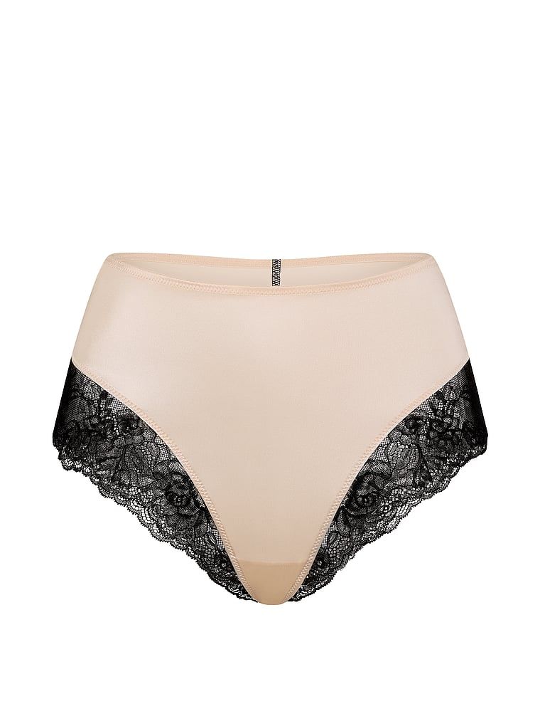 Kalhotky s vysokým pasem a krajkou Smooth Lace-Lem. Produkt je béžové barvy a pochází z kolekce Very Sexy.