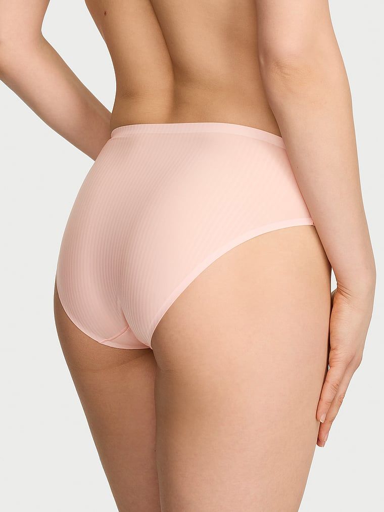 Flex Shadow Stripe bikiny kalhotky. Produkt je růžové barvy a pochází z kolekce Body by Victoria.
