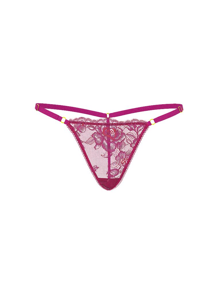 Krajkové tanga s nastavitelnými ramínky Rose Lace V-string. Produkt je vícebarevný a pochází z kolekce Very Sexy.