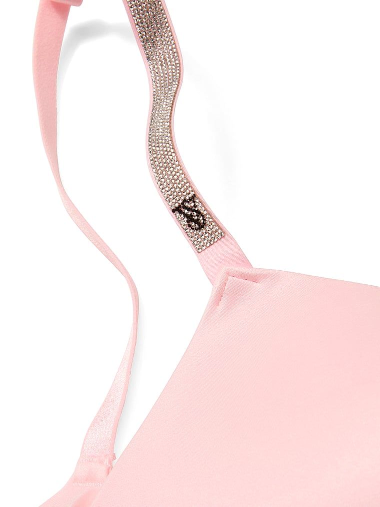 Podprsenka na kliky bez kosticí So Obsessed Shine Strap. Produkt je růžové barvy a pochází z kolekce Very Sexy.
