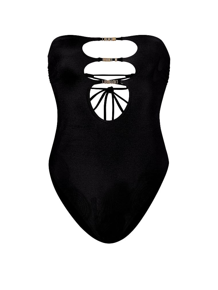 Dvoustranné jednodílné plavky, kroužky s výřezem. Produkt je vícebarevný a pochází z kolekce Victoria's Secret Swim.