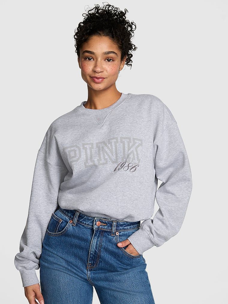 Mikina Campus Fleece oversize bez kapuce