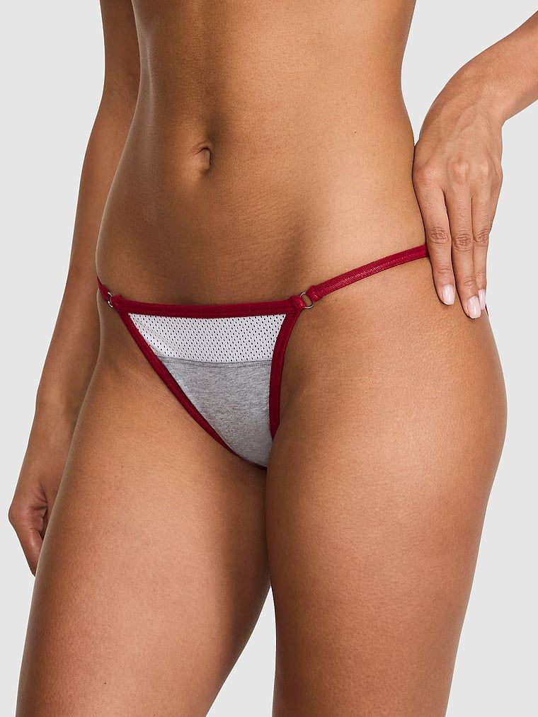 Bavlněné bikini kalhotky s tenkými pásky