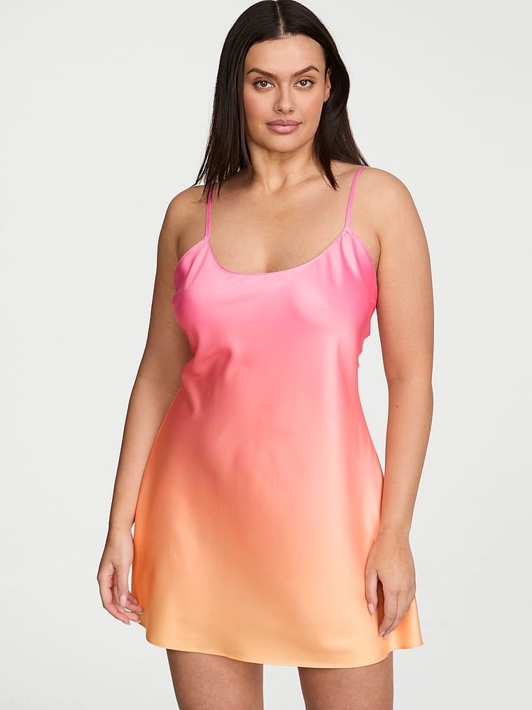 Victoria's Secret Saténové mini kombiné s pruhy Signature