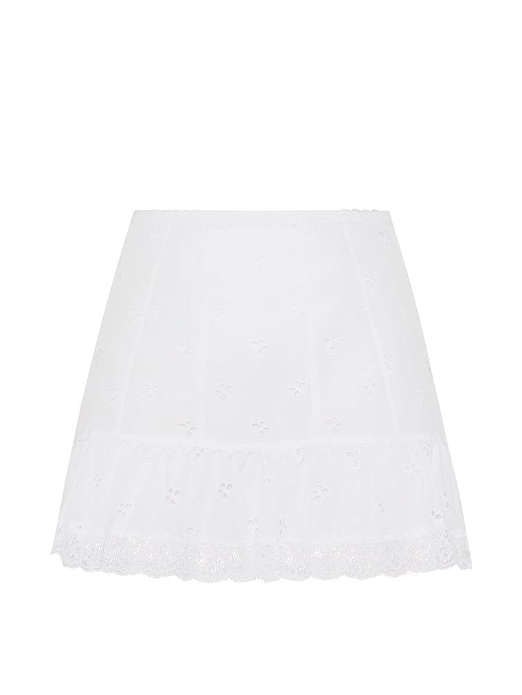 Mini Butterflies Eyelet sukně. Produkt je bílý a pochází z kolekce Dream Angels.