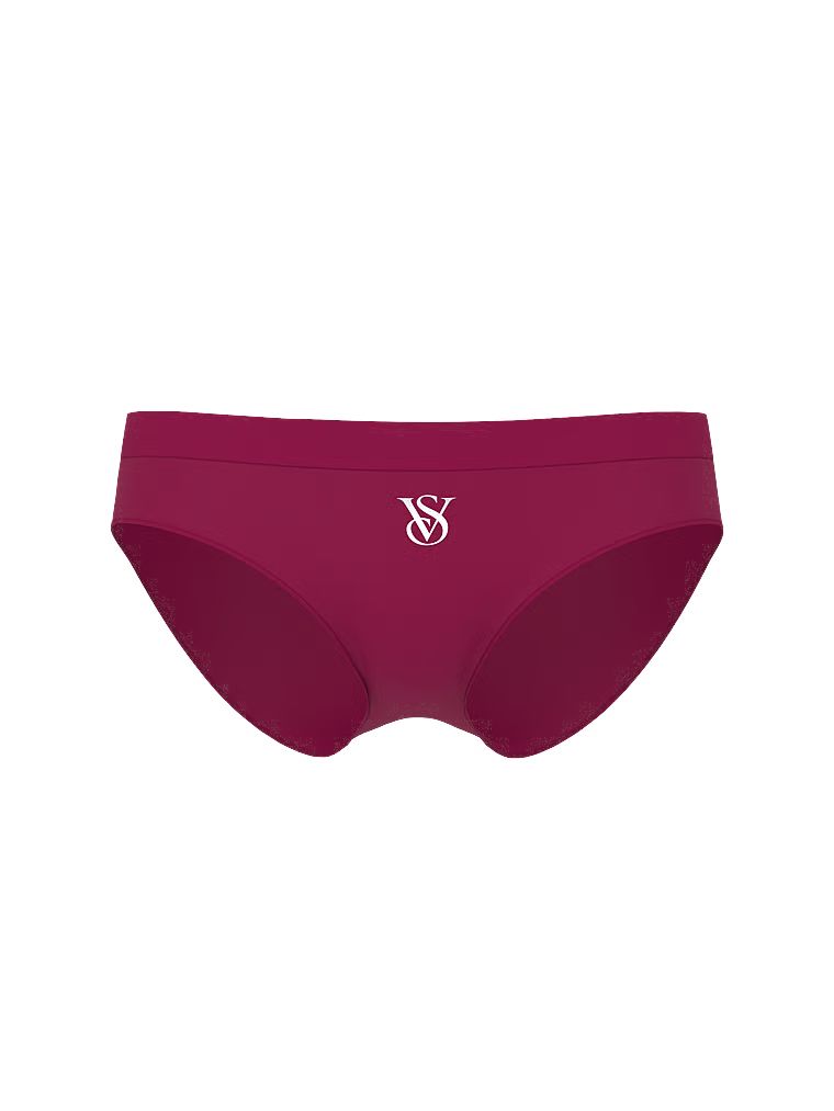 Kalhotky s lesklým logem Seamless Sparkle Bikini. Produkt má růžovou barvu a pochází z kolekce Bezešvé.
