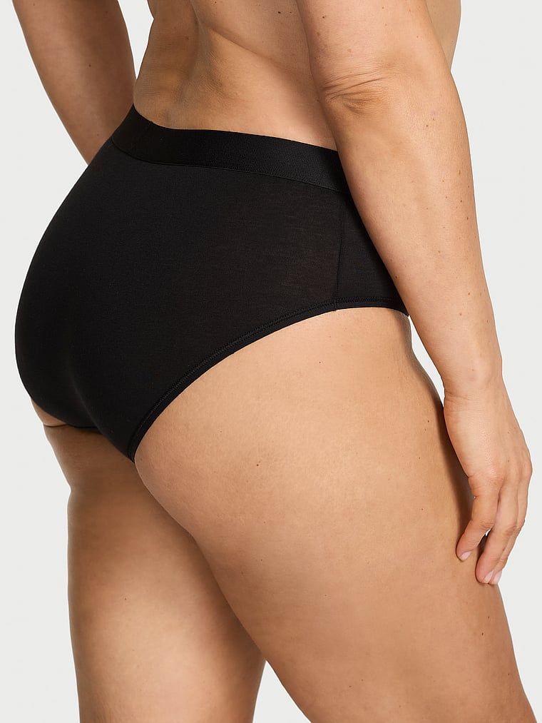 Bavlněné kalhotky s logem Shine Patch Hiphugger. Výrobek je černý a pochází z kolekce Cotton.