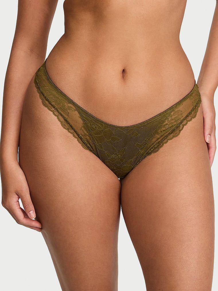 Very Sexy Tanga s přesahem krajky s motivem růže