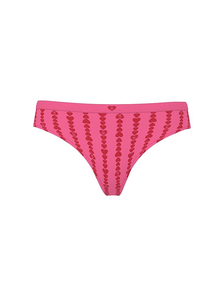 Pruh srdce bez švu tanga. Produkt je vzorovaný a pochází z kolekce Seamless.