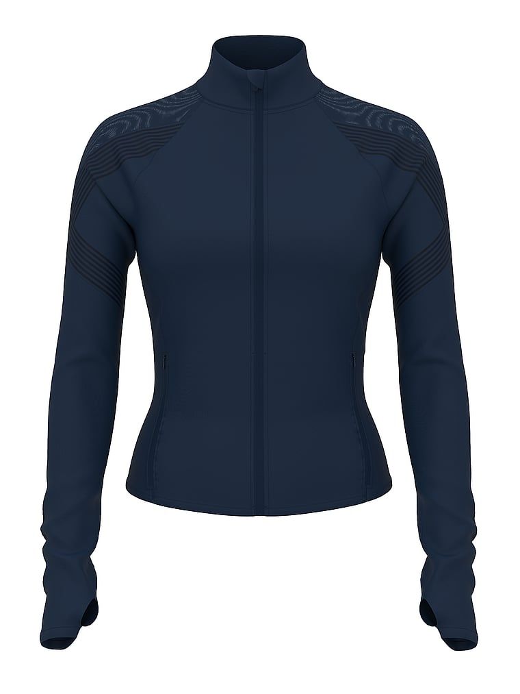 Sportovní mikina VSX Elevate Redefined Contours ze síťoviny a zipu. Produkt má modrou barvu a pochází z kolekce VSX.