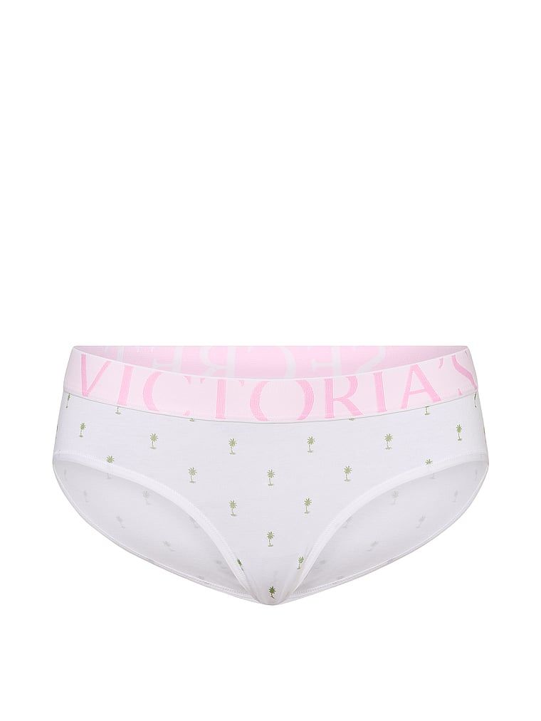 Logo Hiphugger s bavlněnými kalhotkami. Produkt je vzorovaný a pochází z kolekce Cotton.