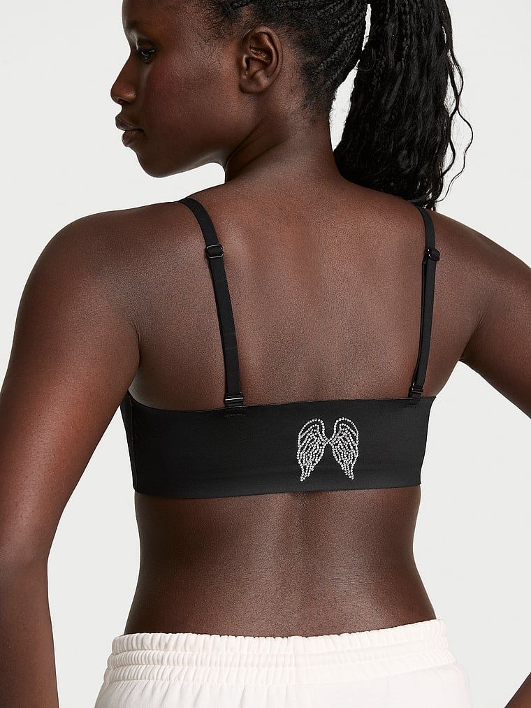 Sportovní podprsenka vyrobená z lesklého materiálu VSX Featherweight Light GlossyTech. Produkt je černý a pochází z kolekce VSX.