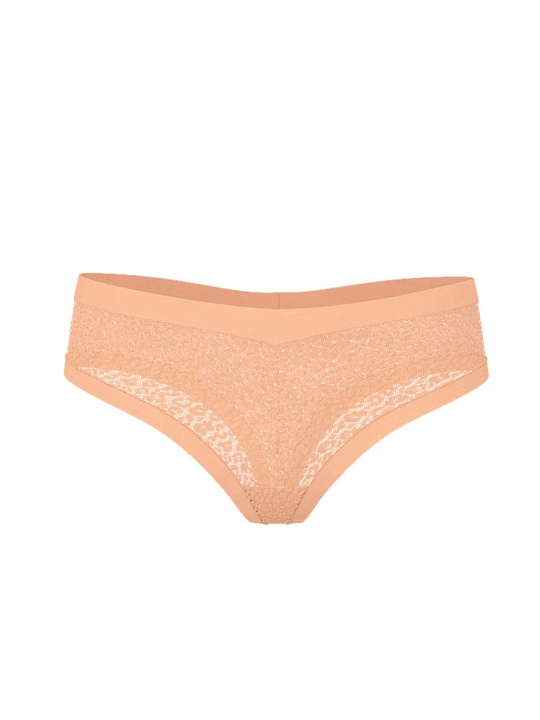 Tanga s leopardím vzorem jako Leopard. Produkt je oranžové barvy a pochází z kolekce No-Show.