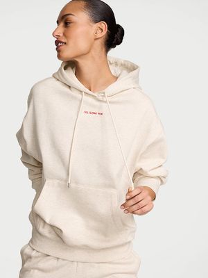 Angel Essentials Ikonická fleecová ležérní mikina s kapucí