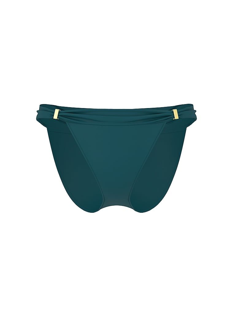 Essential Harlow bikini bottom. Produkt je modré barvy a pochází z kolekce Victoria's Secret Swim.