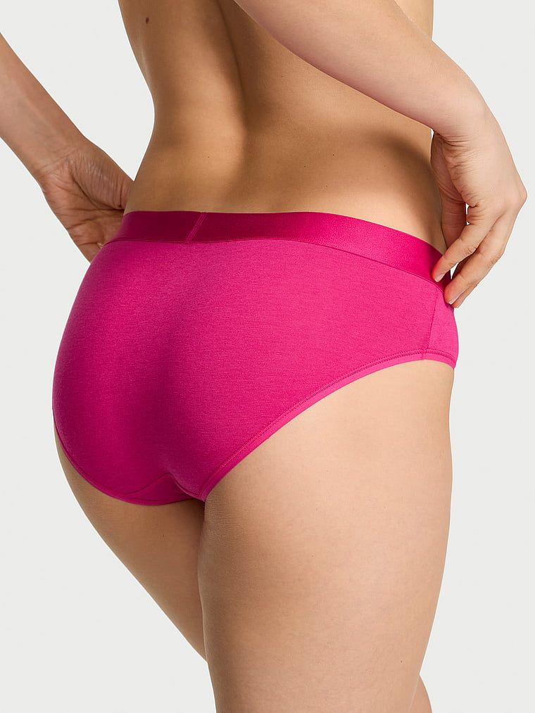 Bavlněné kalhotky s lesklým logem Hiphugger s nášivkou Heart Shine. Produkt je růžové barvy a pochází z kolekce Cotton.