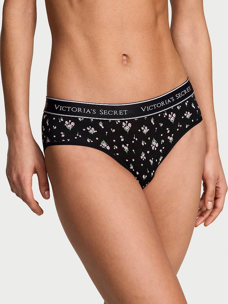 Bavlněné kalhotky s logem Hiphugger v pase. Produkt má květinový vzor a pochází z kolekce Cotton.