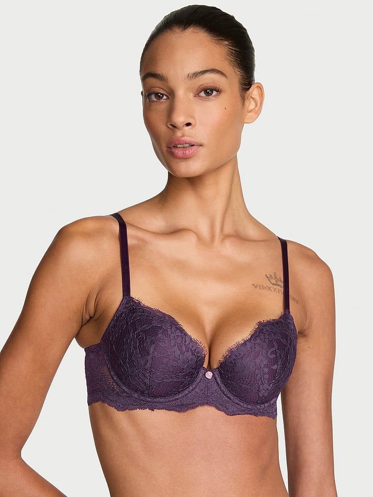 Dream Angels Krajková lehce podšitá podprsenka s klasickým krytím a demi střihem
