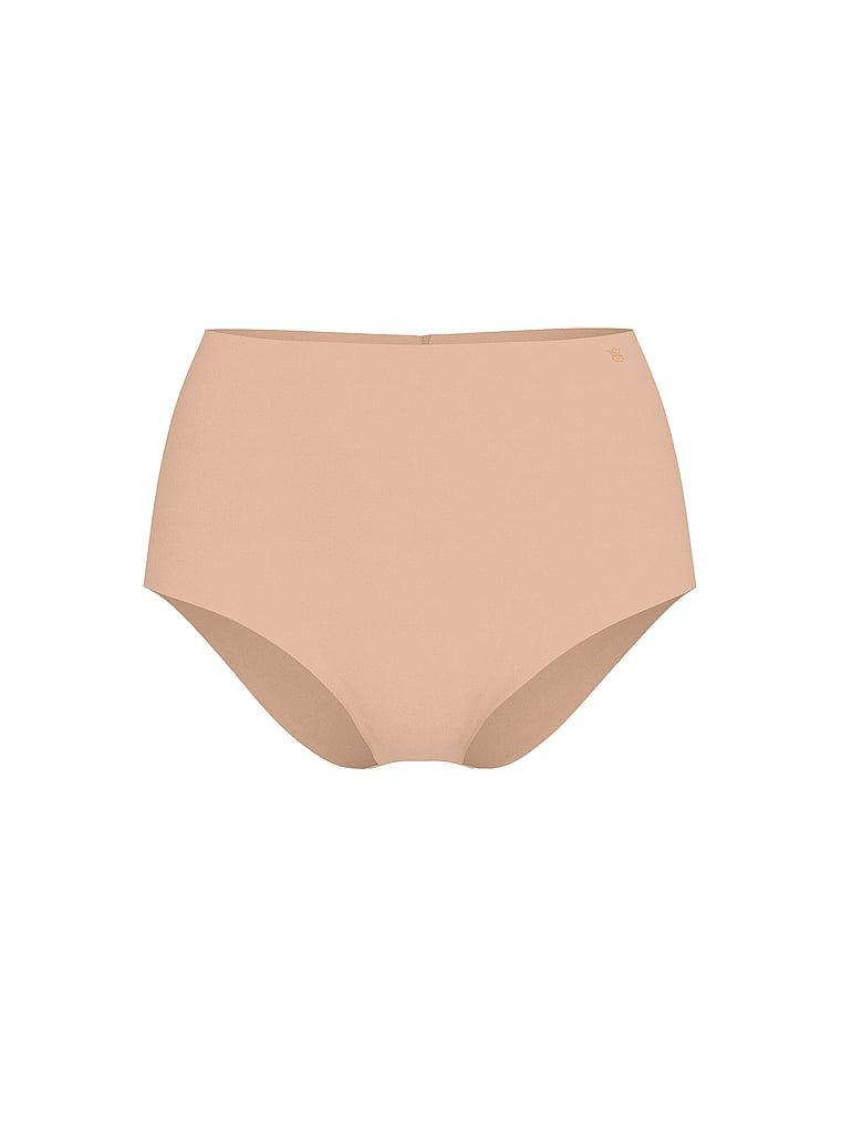 Bezešvé kalhotky s vysokým pasem No-Show. Produkt je béžové barvy a pochází z kolekce No-Show.