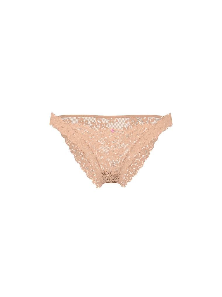Krajkové kalhotky Krajkové bikiny. Produkt je béžový a pochází z kolekce Dream Angels.