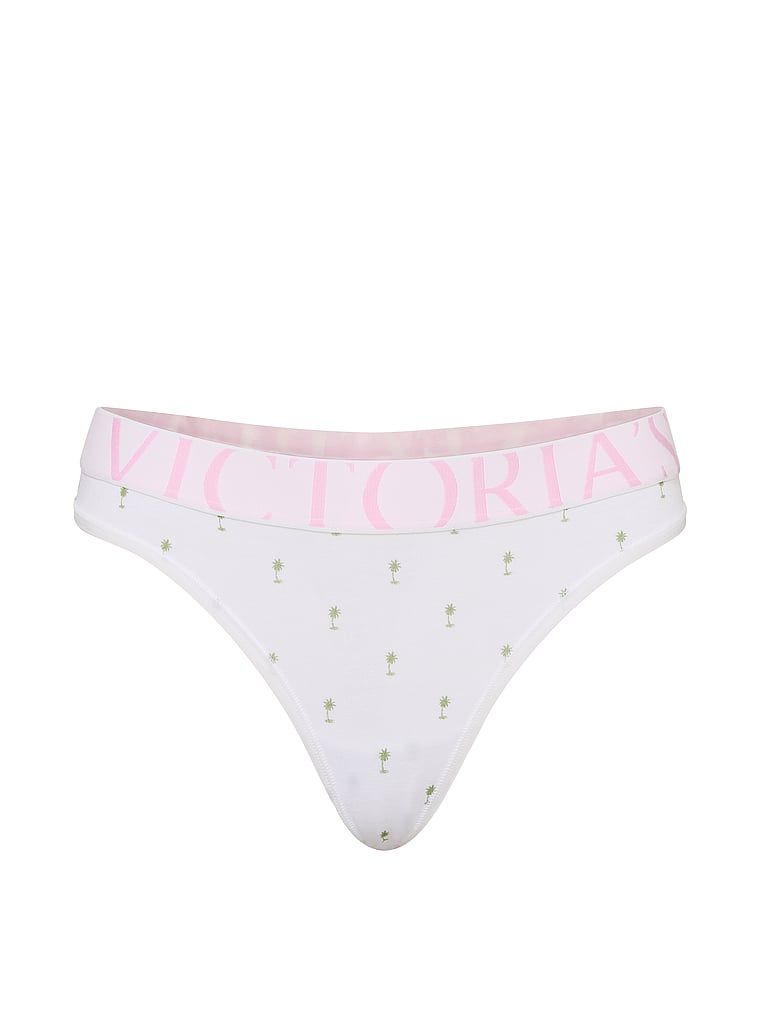 Logo s výbuchem bavlněných tang. Produkt je vzorovaný a pochází z kolekce Cotton.