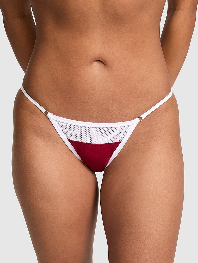 Bavlněné bikini kalhotky s tenkými pásky