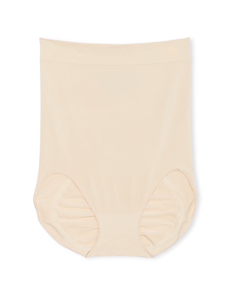 Tvarující kalhotky s vysokým pasem Shapewear od Victoria. Produkt je béžový a pochází z kolekce Victoria's Secret.