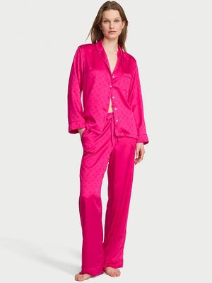 Victoria's Secret Saténové dlouhé pyžamo